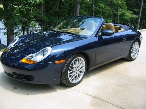 1999 porsche 911 carrera convertible 2-door w/removable hardtop