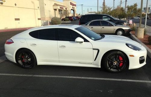 2013 porsche panamera gts  white nav bose custom 20 wheels alacanta leather tint