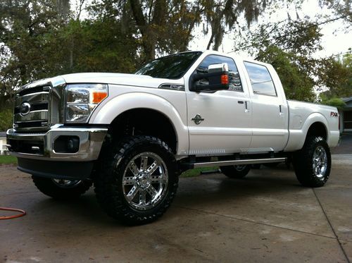 2012 ford f250 superduty powerstroke diesel fx4 lariat navi lifted custom 6.7