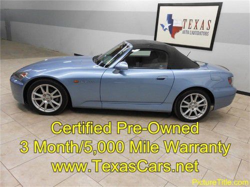 05 s2000 convertible roadster 6speed certified warranty we finance!!!!