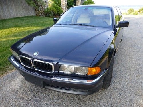 2000 bmw 740il premium sedan w/ nav very pretty blue new timing chains no reserv