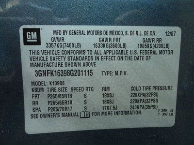 2008 Chevy Suburban Z71 4x4, NAV, BOSE, Sunroof, DVD, Rear Buckets, Leather, image 55