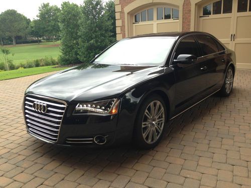 2012 audi a8 quattro l sedan 4-door 4.2l 1 owner 104k sticker all the options