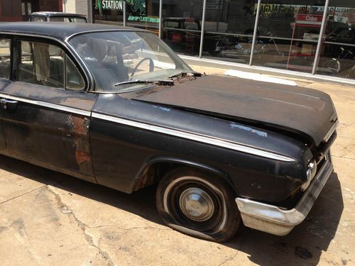 1962 Chevy Bel Air RESTORATION DONOR CAR project rat rod hot rod IMPALA SS, image 2