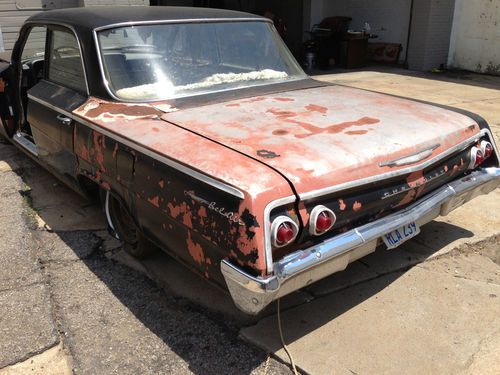 1962 Chevy Bel Air RESTORATION DONOR CAR project rat rod hot rod IMPALA SS, image 18