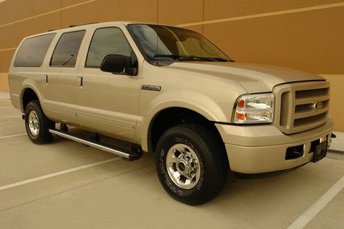 05 ford excursion limited 6.0l diesel 4wd tv dvd heated seats one owner mint con