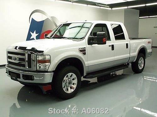 2008 ford f250 lariat crew 4x4 diesel sunroof nav 45k texas direct auto