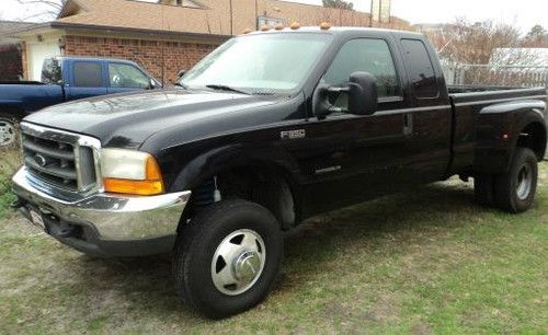 2000 f-350 xlt super duty 6 speed black dually 7.3 diesel extended cab