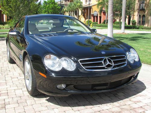 2004 sl500, black/stone, convertible, non smoker, low miles,35k, clean carfax !!