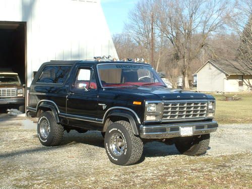 1980 ford bronco ranger xlt sport utility 2-door 5.8l, black