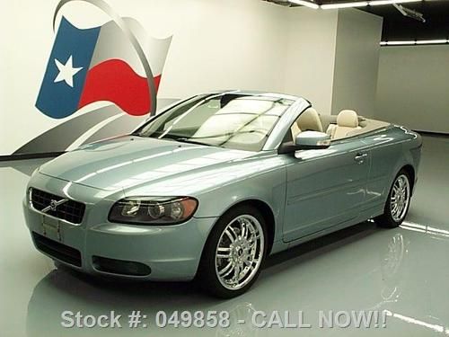 2008 volvo c70 t5 convertible leather chrome wheels 50k texas direct auto