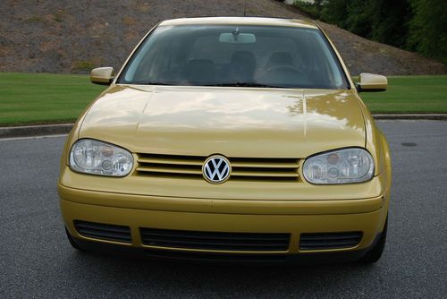 2000 volkswagen golf gti glx hatchback 2-door 2.8l rare futura yellow!
