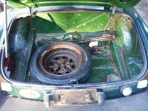 1980 mgb green minilight wheels crossflow head webber coil over, image 3