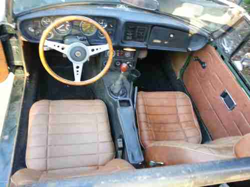 1980 mgb green minilight wheels crossflow head webber coil over, image 4