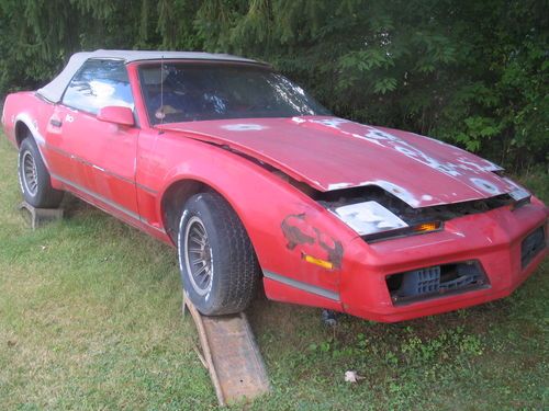 1984 pontiac firebird trans am matrix convertible conversion as is