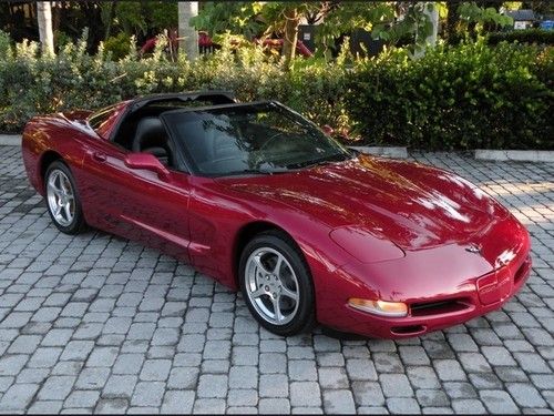 02 corvette coupe 6-speed manual bose sound power sport seats targa top