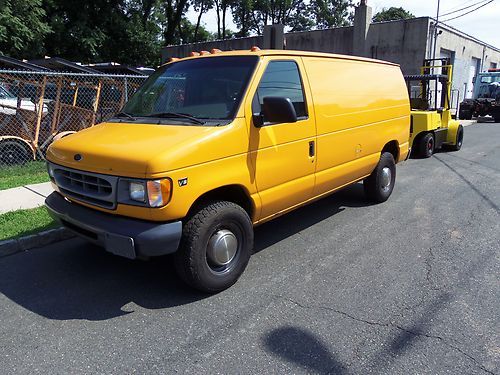 L@@k e 350 ford work van with power stroke v/8 diesel in nj