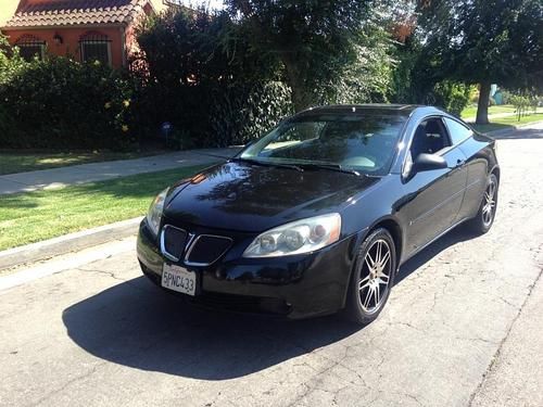 2006 pontiac g6 gtp coupe 2-door 3.9lmoon roof black beauty