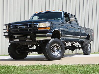 97 f350 xlt (7.3) power-stroke 6"-lift 35" tires lwb 4x4 monster carfax tx !!!!!