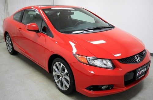 We finance red civic coupe si 6-speed sunroof manual 1 owner clean carfax