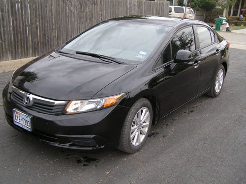 2012 black honda civic ex-l w/navigation