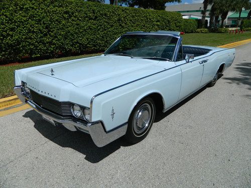 1966 lincoln continental convertible powder blue 46k original miles amazing