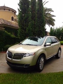2011 lincoln mkx base sport utility 4-door 3.7l awd gold leaf metallic one owner