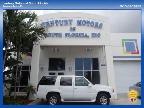 2000 cadillac escalade 4dr 4wd loaded low miles pearl white mint condition