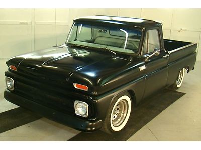 1966 chevrolet c10 chevy pickup short bed fleetside ratrod hotrod no reserve