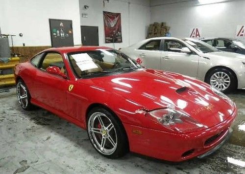 2003 ferrari 575m maranello v12 6spd manual salvage rebuildable repair