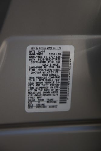 2009 Nissan Murano LE Sport Utility 4-Door 3.5L, US $21,800.00, image 8