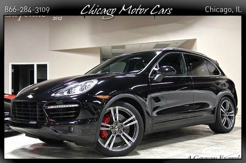 2012 porsche cayenne turbo premium pkg hard loaded 5k miles warranty wow