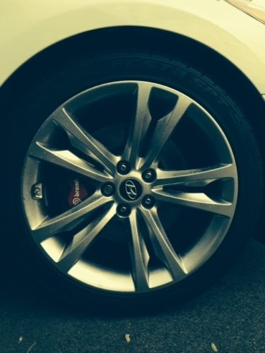 hyundai genesis coupe white 2010 rwd 3.8 Liter black leather interior with navi, US $19,889.00, image 11