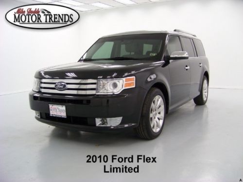 2010 limited navigation rearcam leather htd seats 6 pass sync ford flex 43k