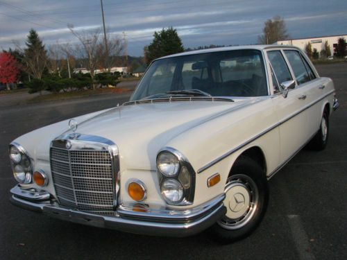1972 mercedes 280sel 4.5 - vintage benz collector sedan; a great driver !!!