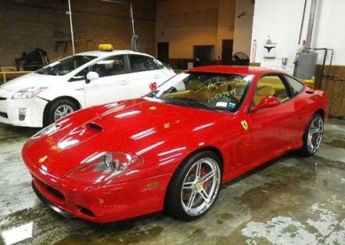 2003 ferrari 575m 6psd manual full records 11k 1 owner low reserve salvage