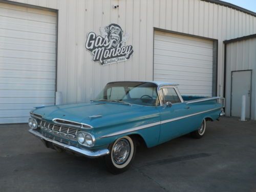 1959 chevrolet el camino barn find un-restored offered by gas monkey garage