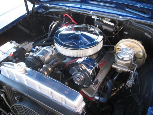 1957 Chevrolet 150 Deep blue 350 Muncie 4 speed leather disc brakes Vintage A/C, image 7