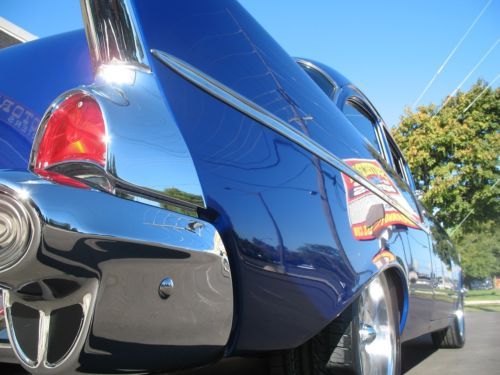 1957 Chevrolet 150 Deep blue 350 Muncie 4 speed leather disc brakes Vintage A/C, image 20