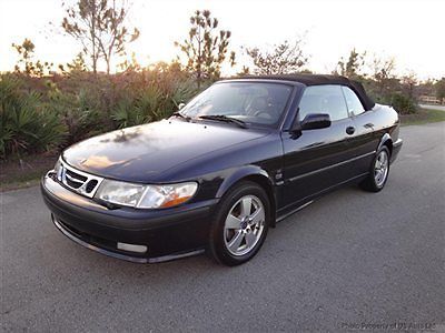 2002 saab 9-3 se turbo convertible manual clean carfax florida car leather 5spd