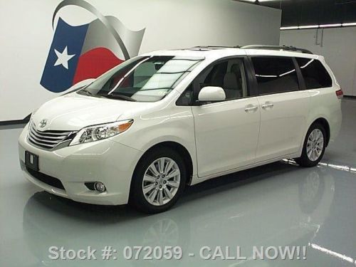 2011 toyota sienna ltd premium dual sunroof nav dvd 29k texas direct auto