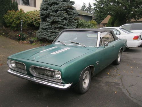 1968 plymouth barracuda convertible