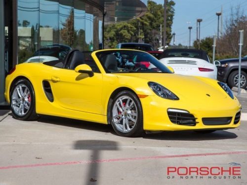 2013 porsche boxster s racing yellow manual nav bose xenon sport design