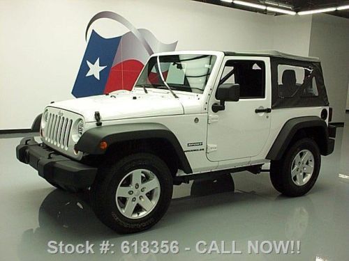 2013 jeep wrangler sport convertible 4x4 auto 12k miles texas direct auto