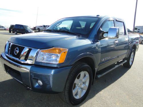 2010 nissan titan le crew cab 4wd repairable damage rebuildabe salvage title
