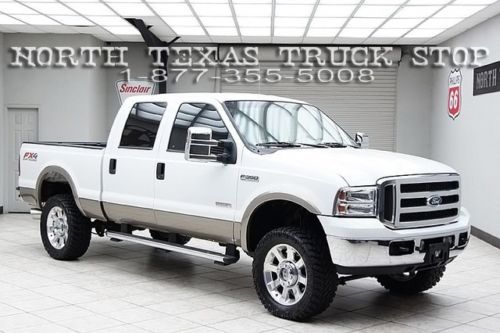 2005 ford f250 diesel 4x4 lariat fx4 heated leather 20s crew cab texas truck