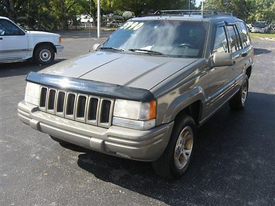 1998 4x4 jeep limited automatic leather a/c power windows florida ka runs great