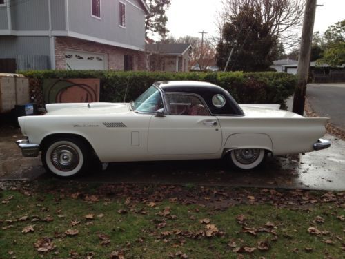 1957 ford t bird w/ soft &amp; hard top / show me cash / worldwide shipping