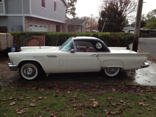 1957 ford t bird w/ soft &amp; hard top / show me cash / worldwide shipping