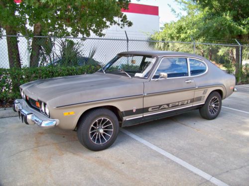 1973 mercury capri v6 2600 original barn find drives great ford mustang rare!!!!